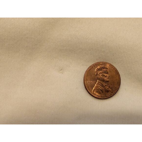 Vintage 90s Turtleneck Top Cream Embroidered Cats Shirt Misses Size M New Flaw - Picture 8 of 8